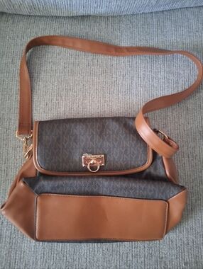 Jones New York Brown/Dark Brown JNY Signature Crossbody Bag